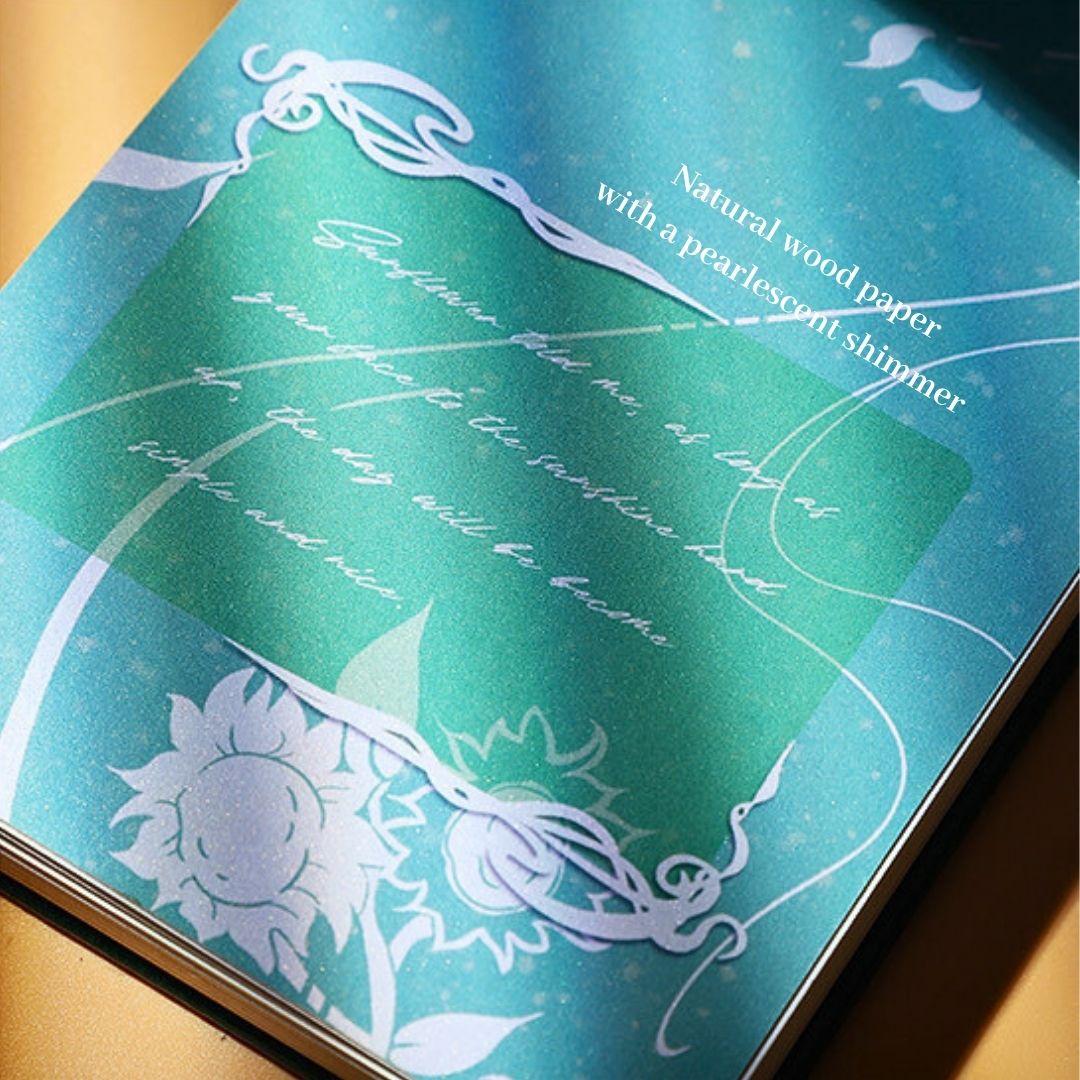 3D Pop-Up Notebook with Leather Cover - Irises Van Gogh