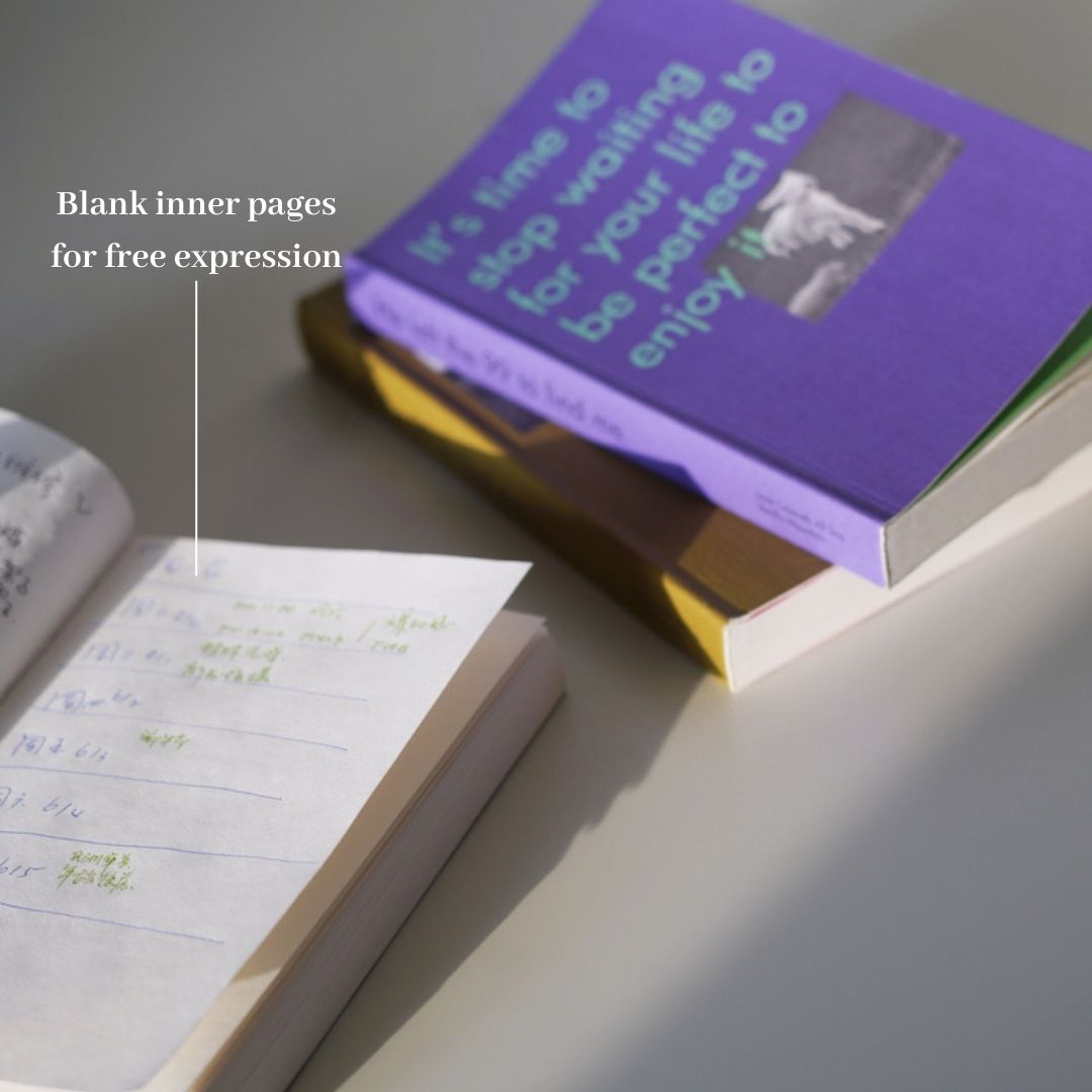 black pages of 「You Are Important」 Notebook - purple - Paper Ground