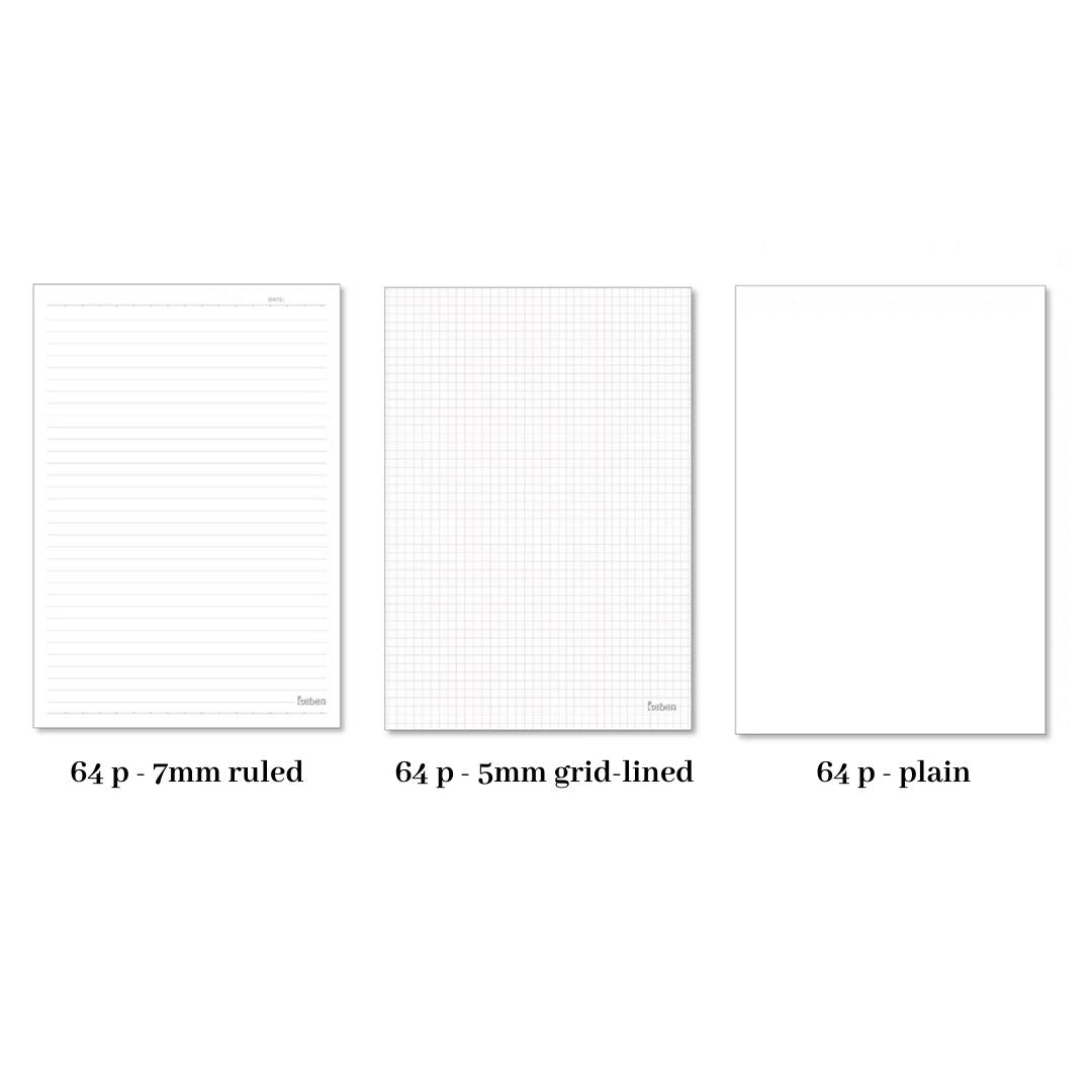 inner pages of 9-box Grid Colorful A5 Notebook - Paper Ground