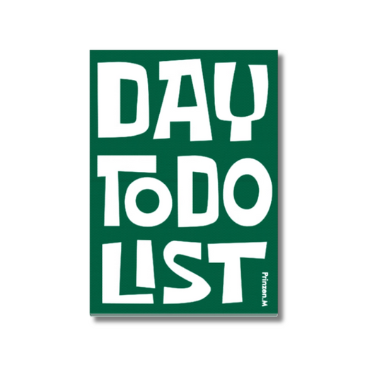 cover of Undated Daily Planner, To Do List Notebook - Green - Paper Ground