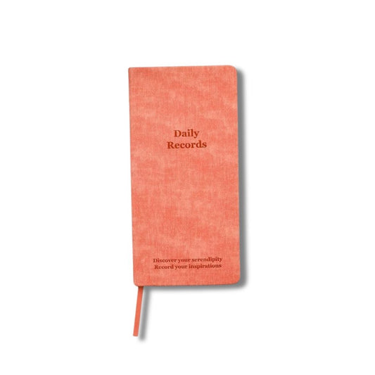 Cover of Coral Pink PU Leather Day Planner - Paper Ground