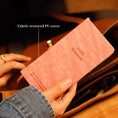 Load image into Gallery viewer, fabric-textured PU cover of Coral Pink PU Leather Day Planner - Paper Ground
