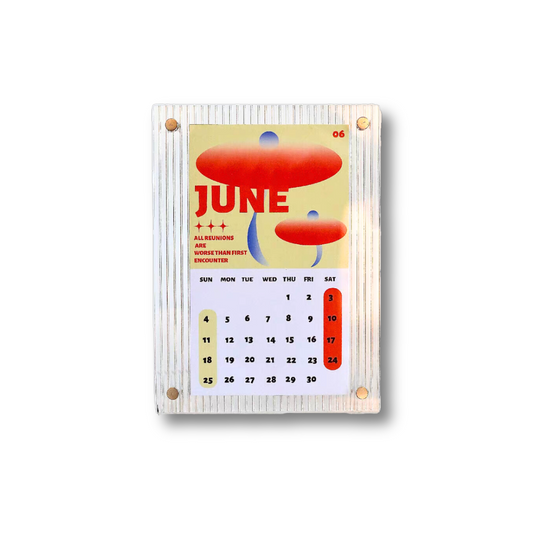 2024 Acrylic Desk Calendar - Paper Ground