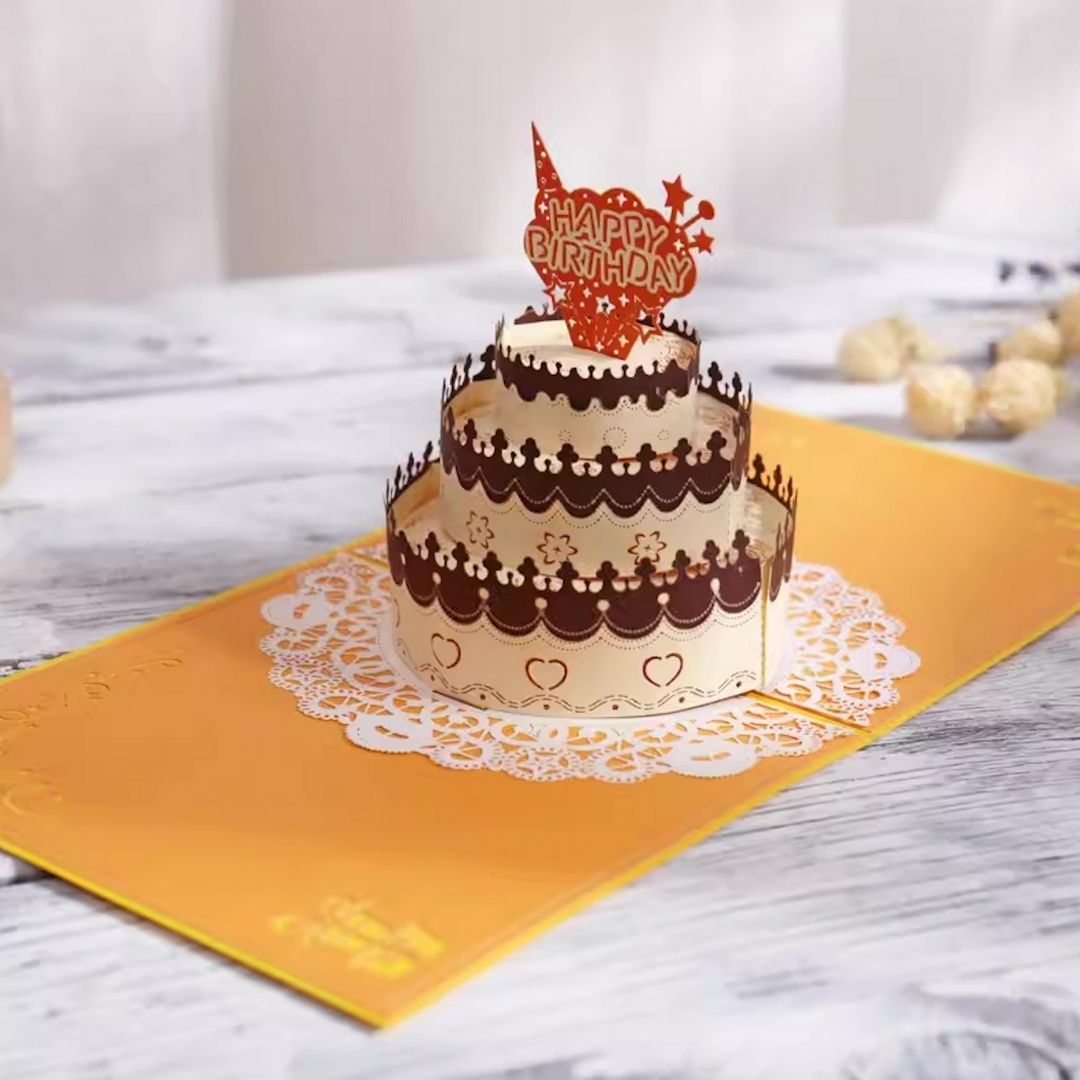 3D Pop-Up Card - Birthday Cake