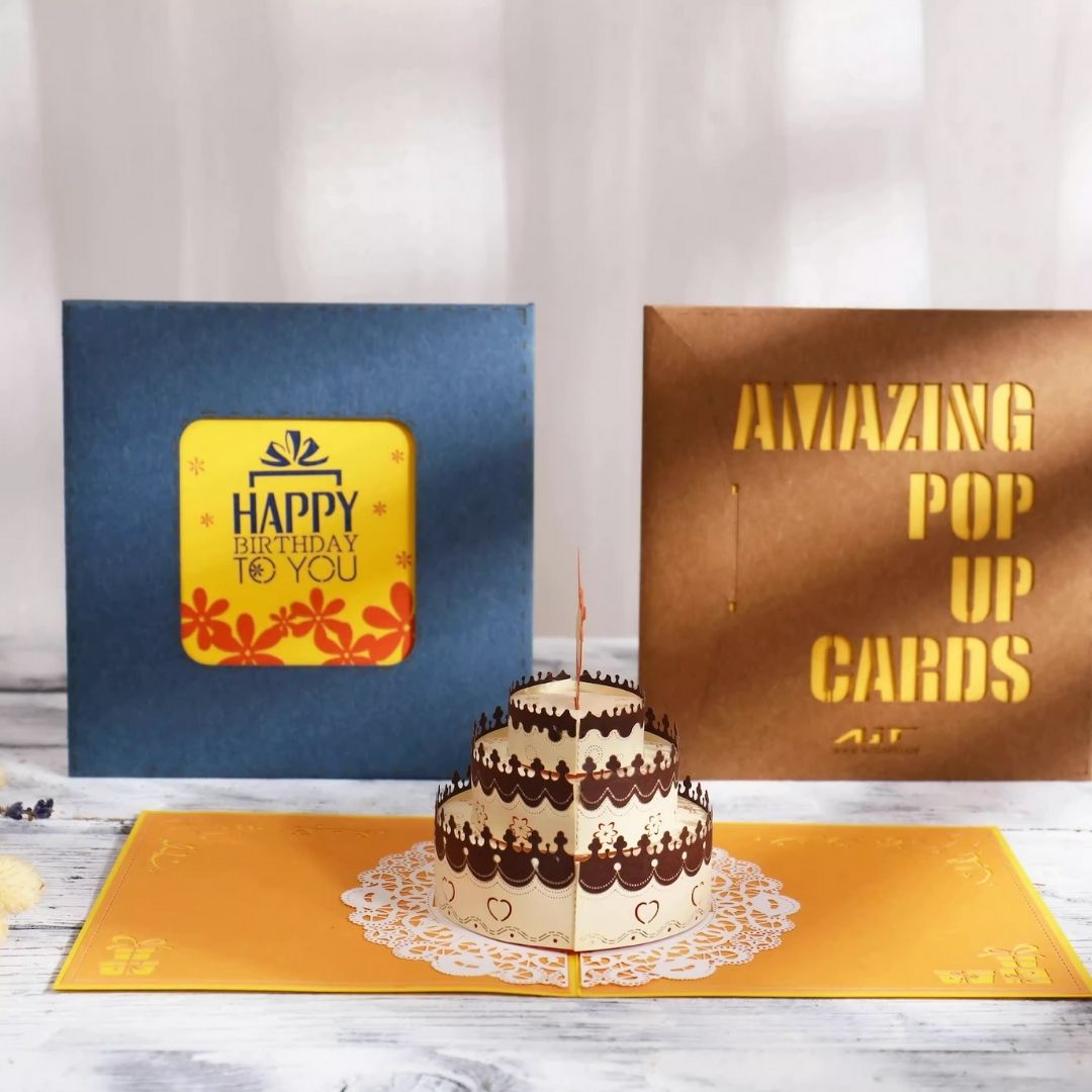 3D Pop-Up Card - Birthday Cake