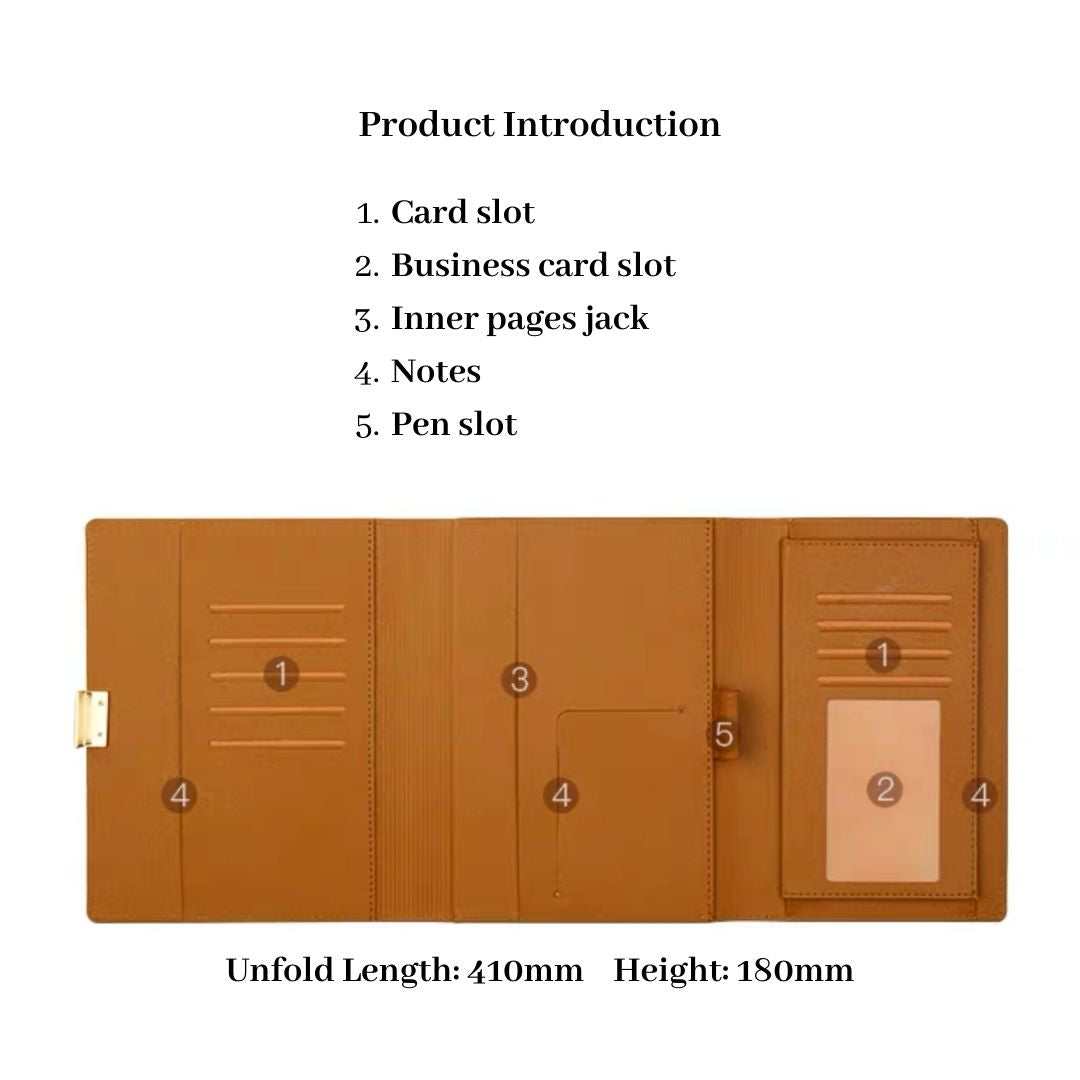 Name Customized Pocket C6 Notebook  - Caramel