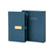 Name Customized Zipper A6 Notebook  - Aquamarine