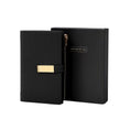 Load image into Gallery viewer, Name Customized Zipper A6 Notebook  - Black

