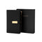 Name Customized Zipper A6 Notebook  - Black