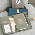 Load image into Gallery viewer, Name Customized Zipper A6 Notebook  - Matcha
