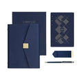Load image into Gallery viewer, Name Customized Threefold C6/A6 Notebook  - Dark Blue
