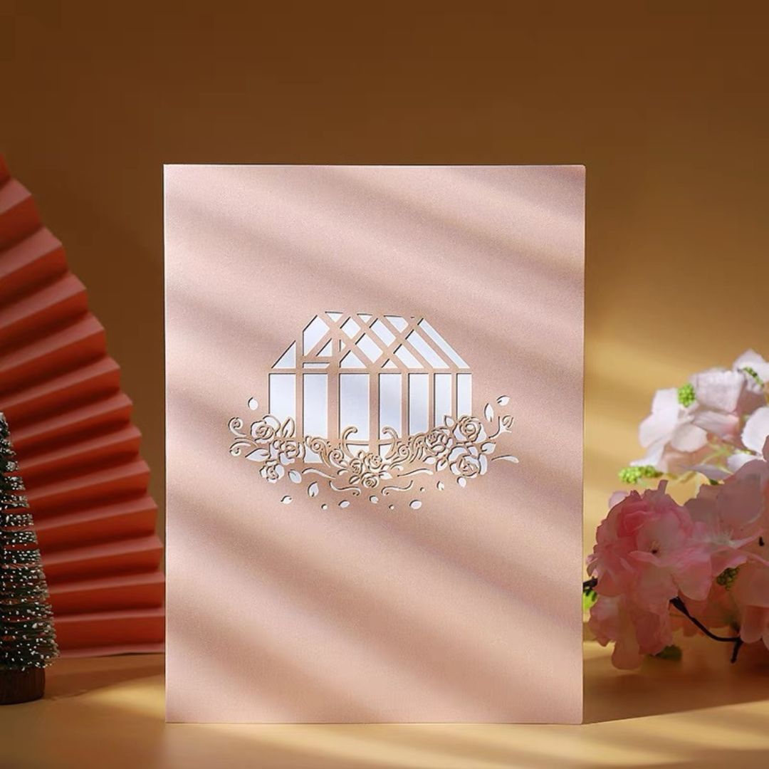 3D Pop-Up Card - Greenhouse
