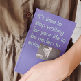 Load image into Gallery viewer, hand holding 「You Are Important」 Notebook - purple - Paper Ground
