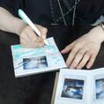 Load image into Gallery viewer, writing on Instant Camera Journal - White - Paper Ground
