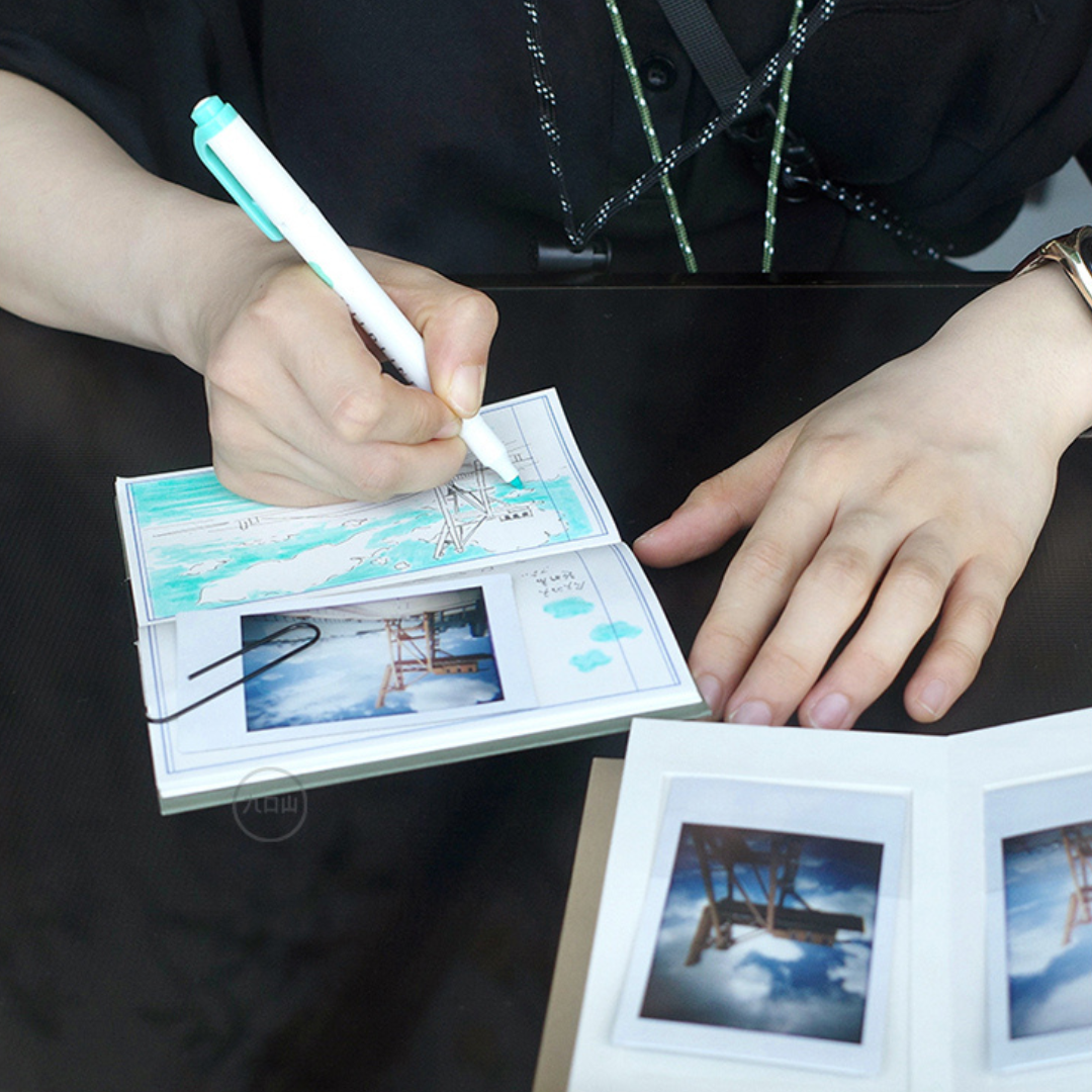 writing on Instant Camera Journal - White - Paper Ground