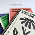 Load image into Gallery viewer, comfortable embossed specialty paper of Encouragement Floral Notebook - Green - Paper Ground
