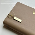 Load image into Gallery viewer, personalized laser engraving of Name Customized with Tag Notebook - Caramel - Paper Ground
