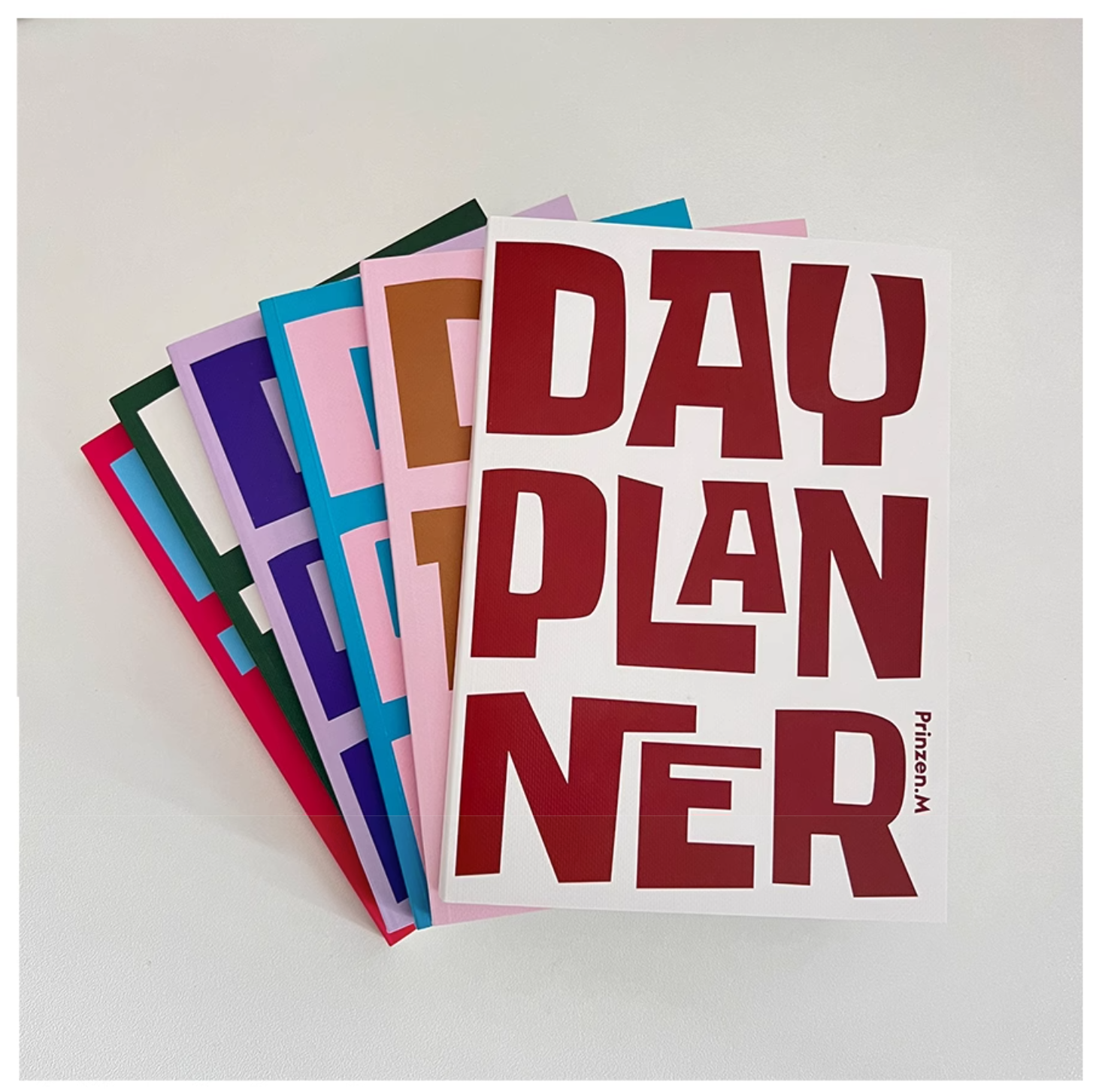 collection of Undated Daily Planner, To Do List Notebook - Pink & Blue - Paper Ground